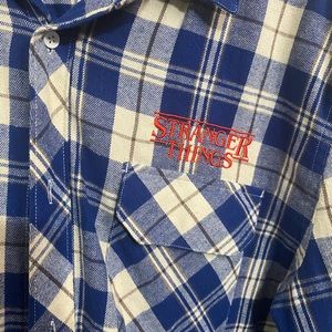 “Stranger Things” Long-Sleeve Button-Down